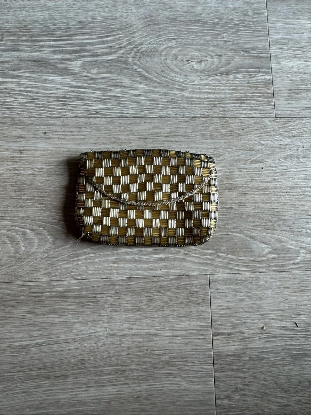 Small vintage beaded coin purse